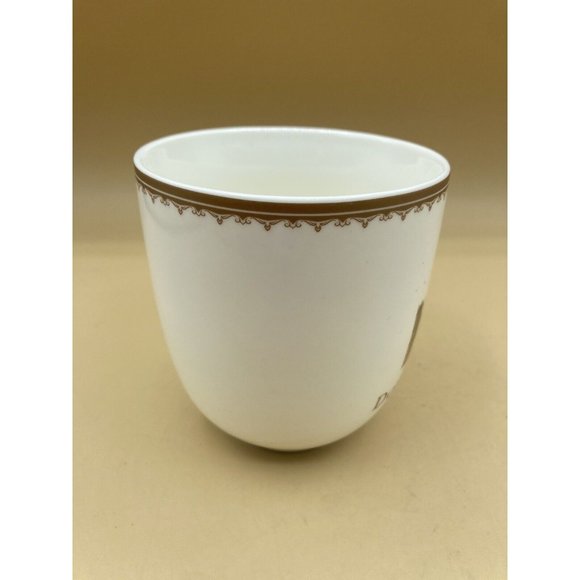 2013 Downton Abbey Coffee Mug World Market Highclere Castle Gold 4” - Picture 7 of 10